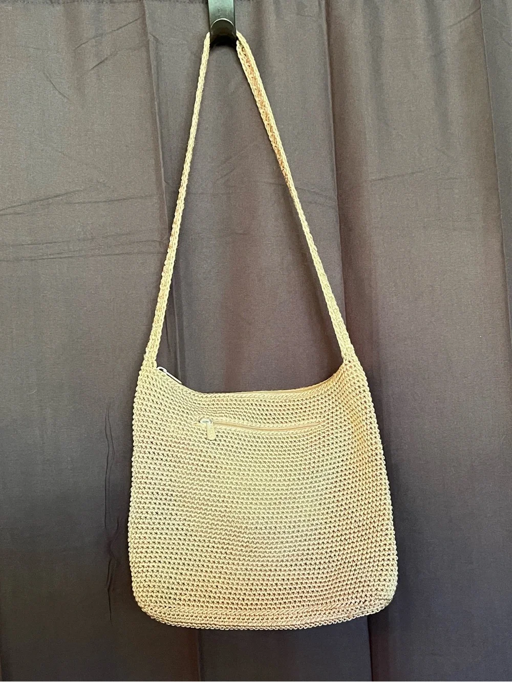 The Sak Woven Shoulder Tote Bag in Light Brown